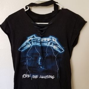 Vintage cut out Metallica t-shirt